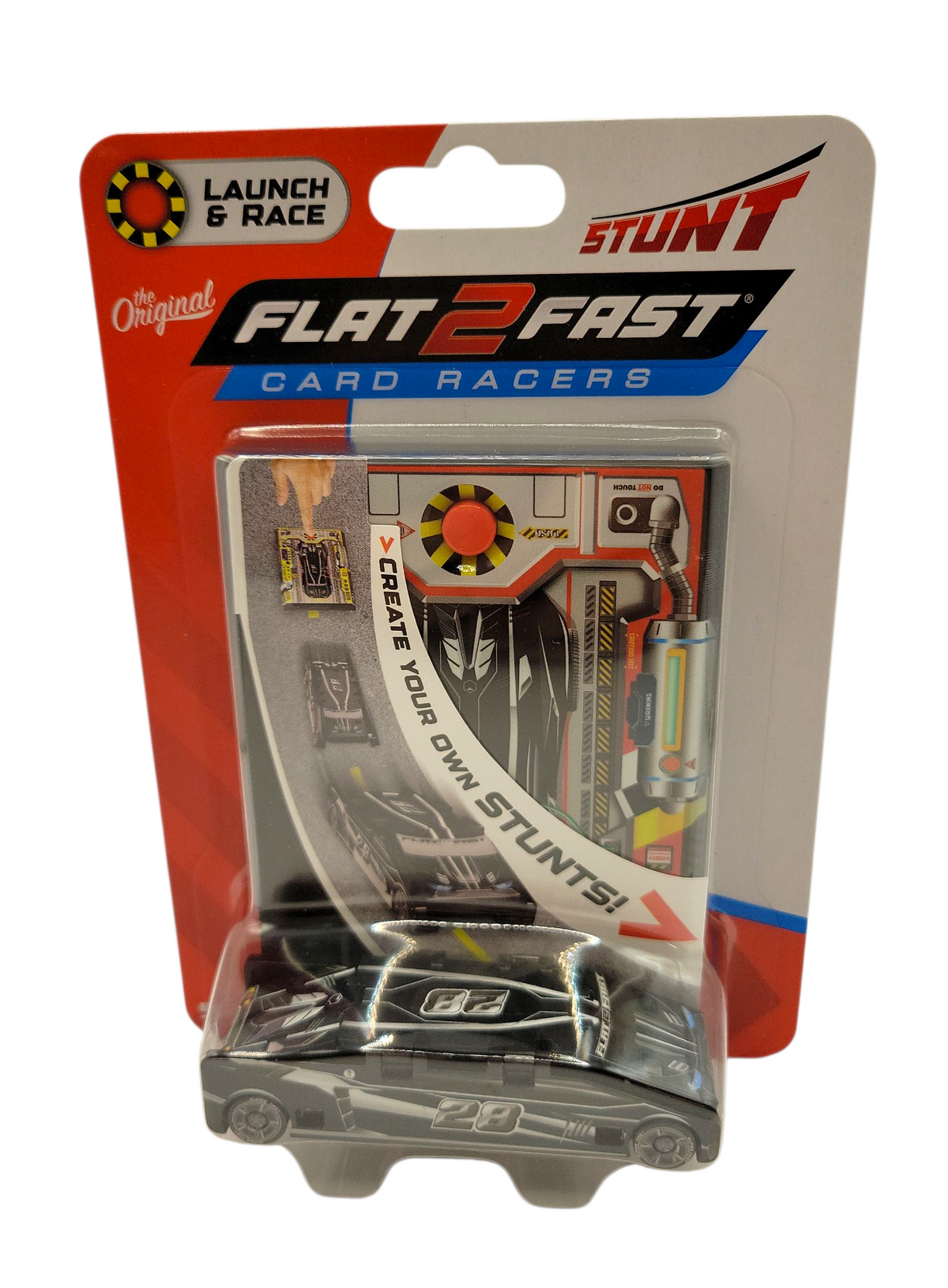 Flat 2 Fast Card Racer Stunt Black #28