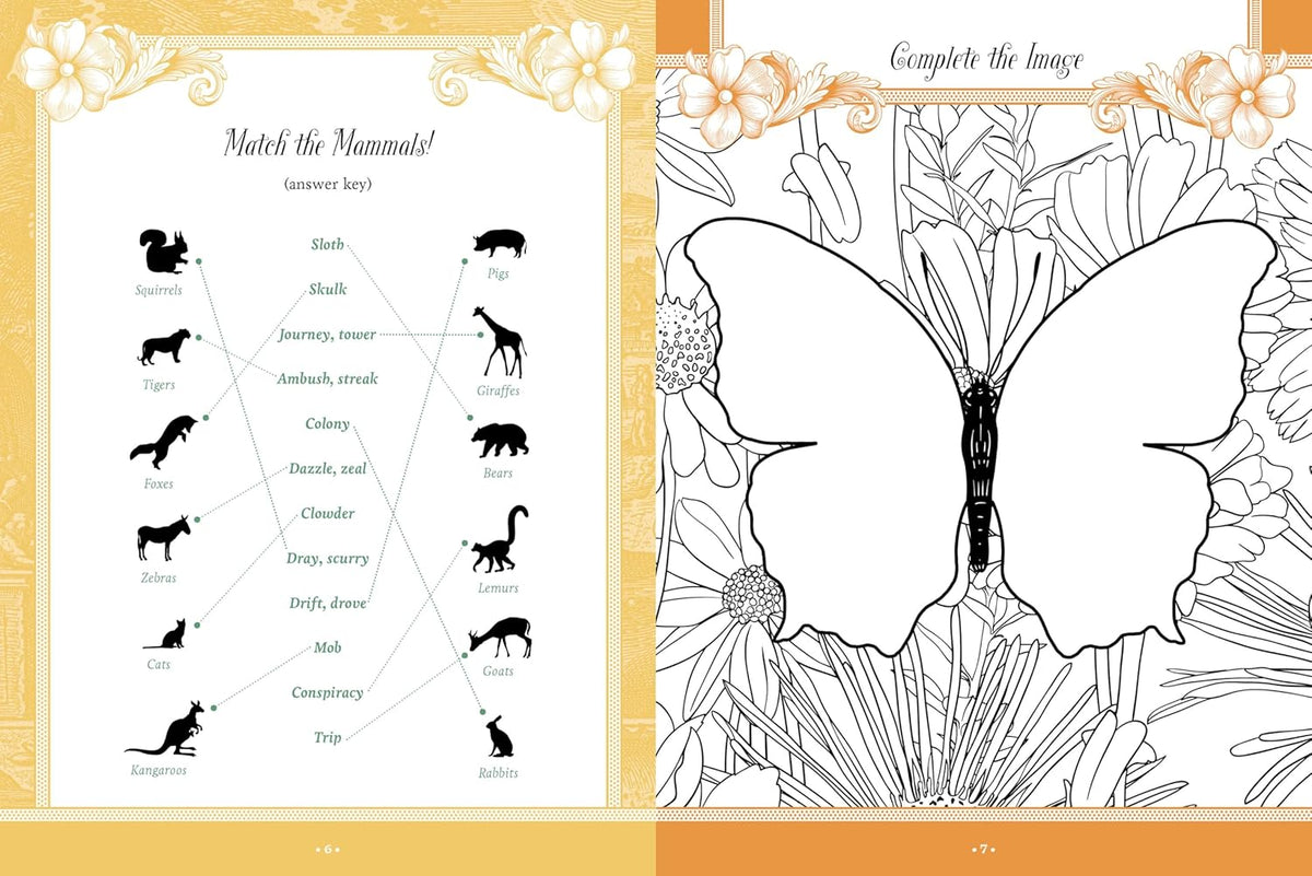 Flora Fauna Botanicals And Bees Sticker Book