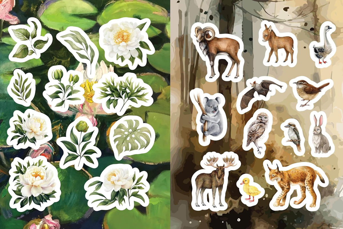 Flora Fauna Botanicals And Bees Sticker Book
