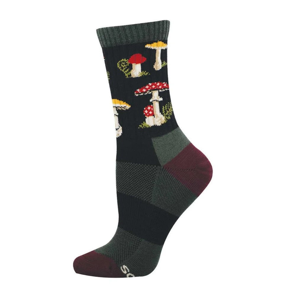 Forage The Forest Women's Wool Crew Socks Navy