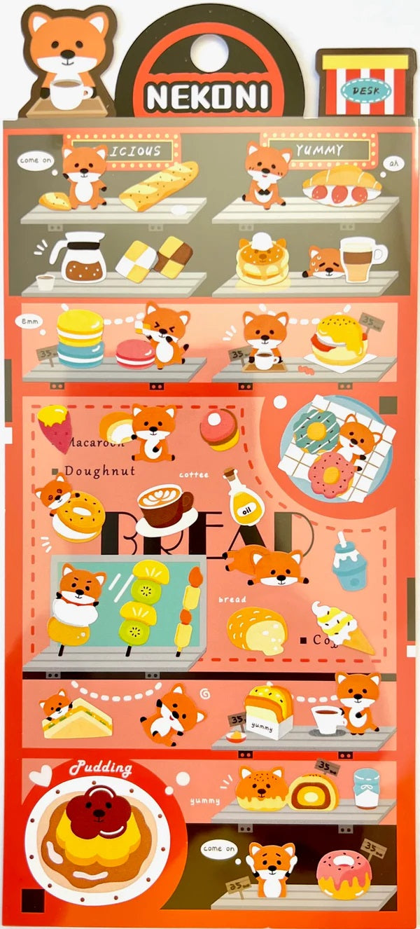 Fox Dessert Nekoni Stickers