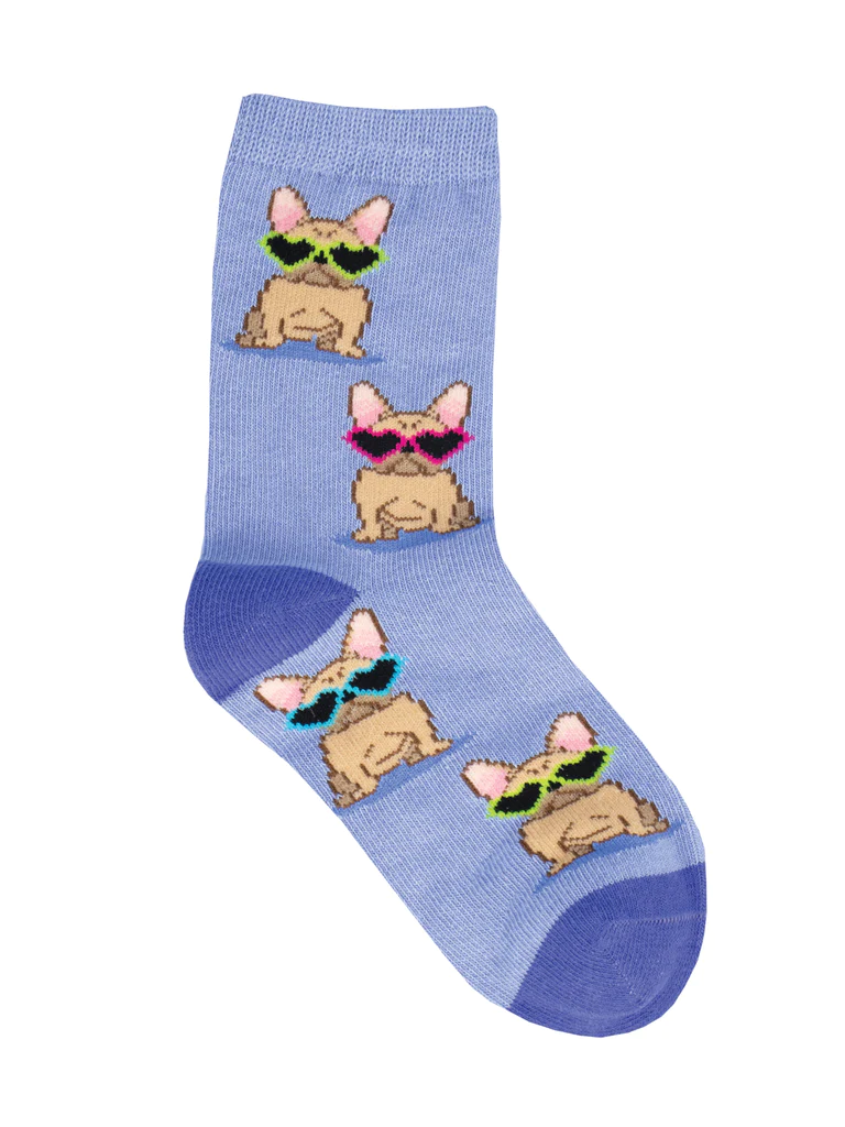 Frenchie Fashion Kid's Socks Periwinkle (4-7 Years)