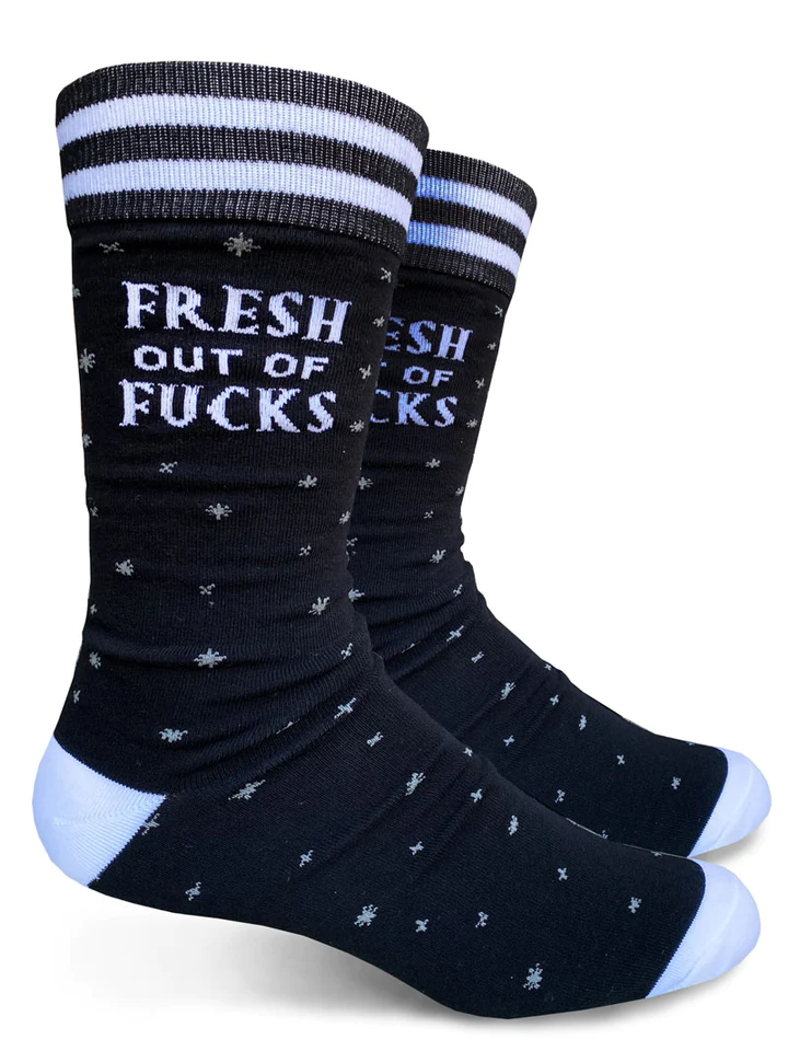 Fresh Out Of Fucks Men's Socks