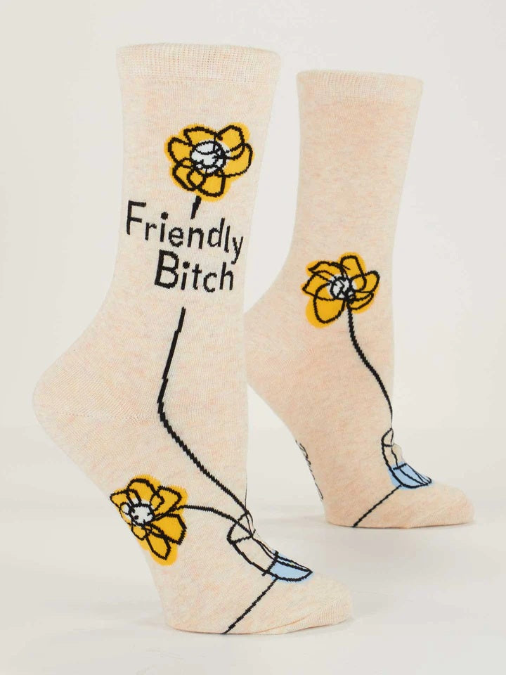 Friendly Bitch Women's Crew Socks