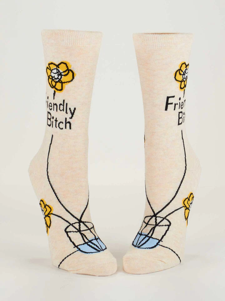 Friendly Bitch Women's Crew Socks