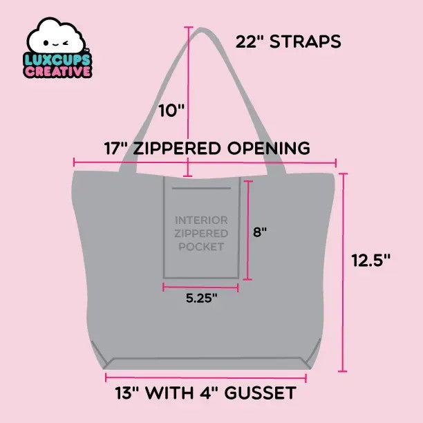 Frog Magic Zipper Tote