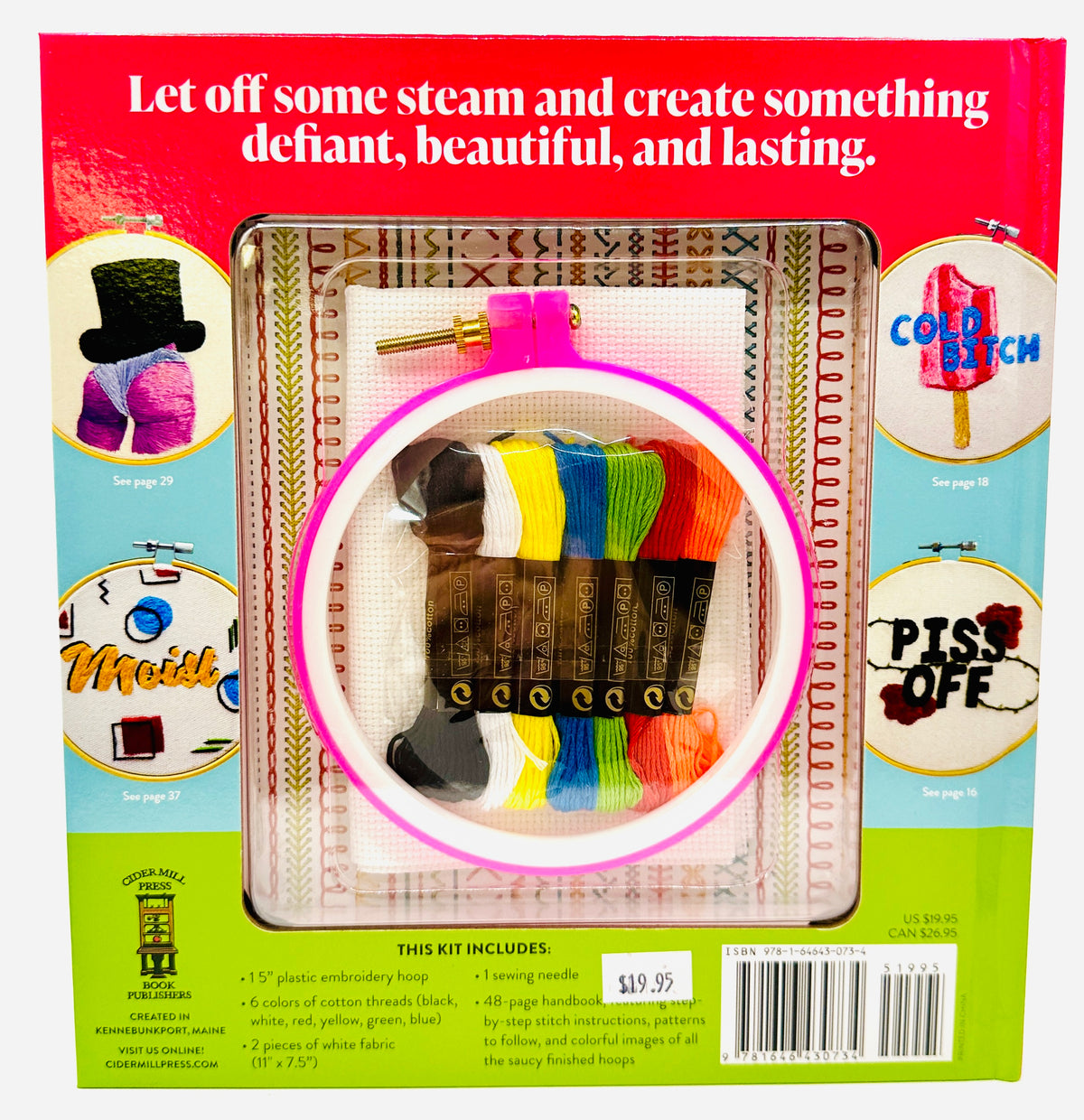Fuck Off I'm Embroidering Pattern Kit