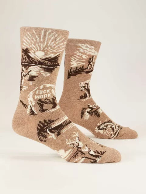 Fuck Work Men's Socks