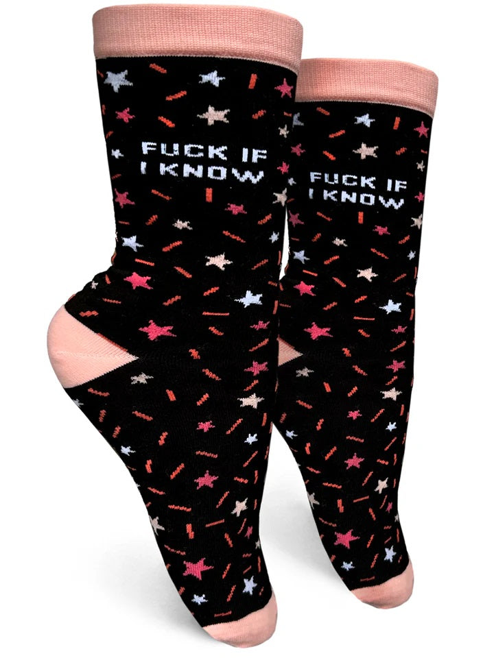 Fuck If I Know Women's Socks