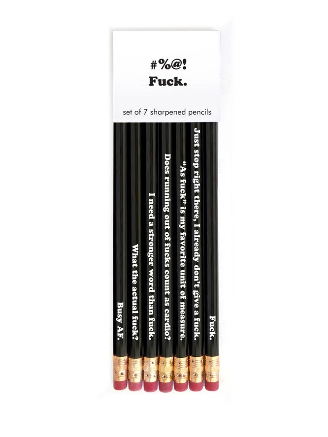 Fuck Pencils Set Of 7