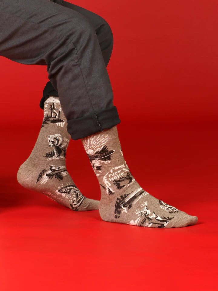 Fuck Work Men's Socks