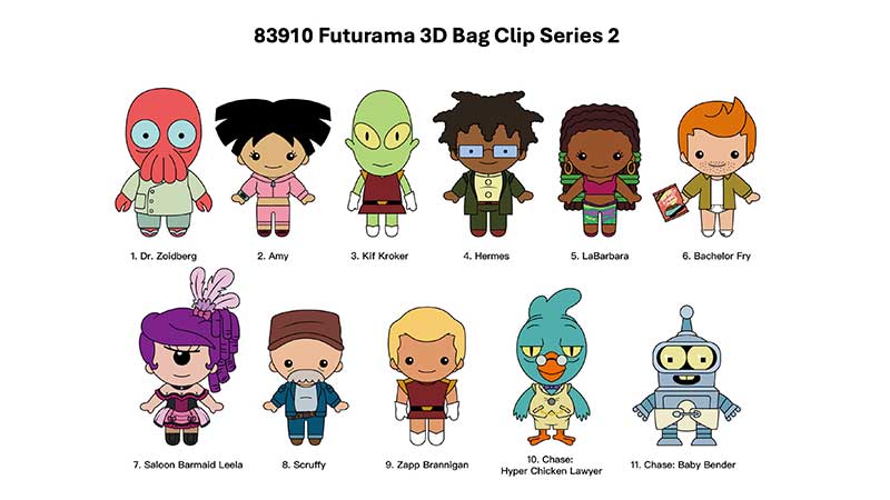 Futurama Figural Bag Clip Series 2