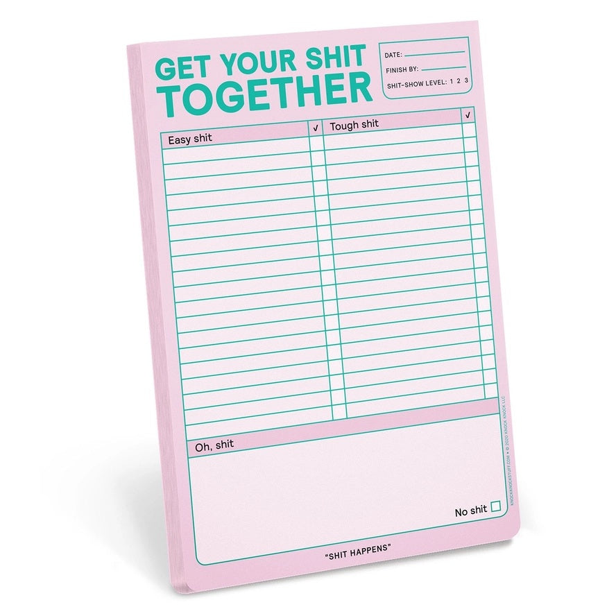 Get Your Shit Together Pad Pastel