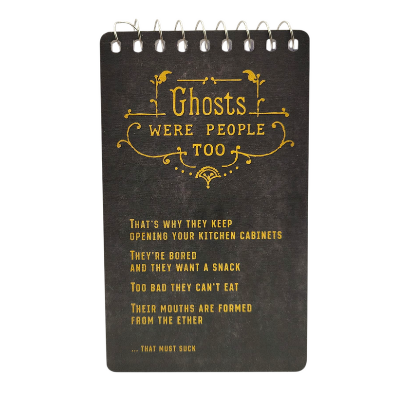 Ghosts Were People Too 3x5 Spiral Notebook