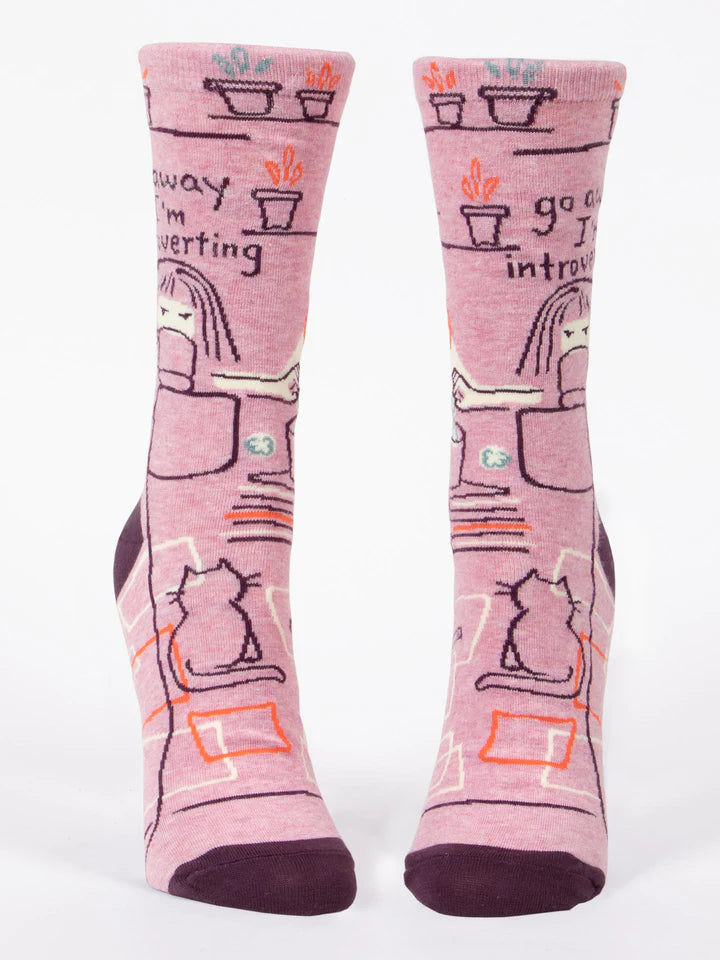 Go Away I'm Introverting Women's Socks