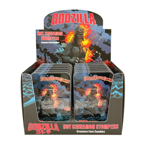 Godzilla Hot Cinnamon Stompers Candy Tin
