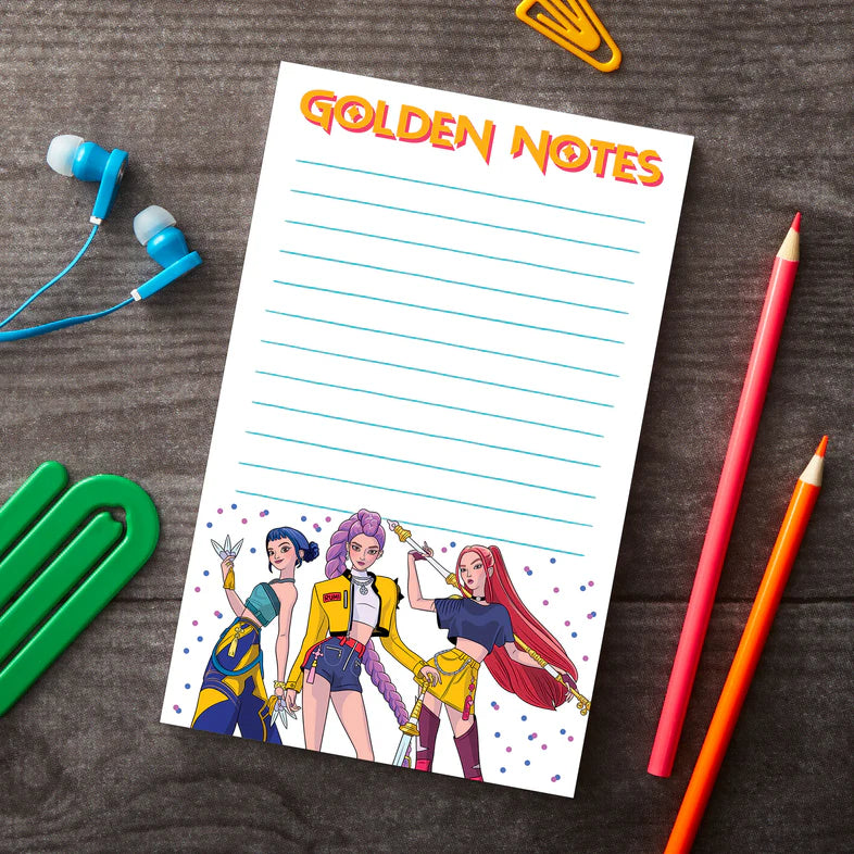 Golden Notes K-Pop Notepad