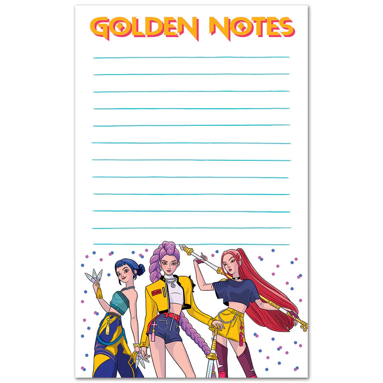 Golden Notes K-Pop Notepad