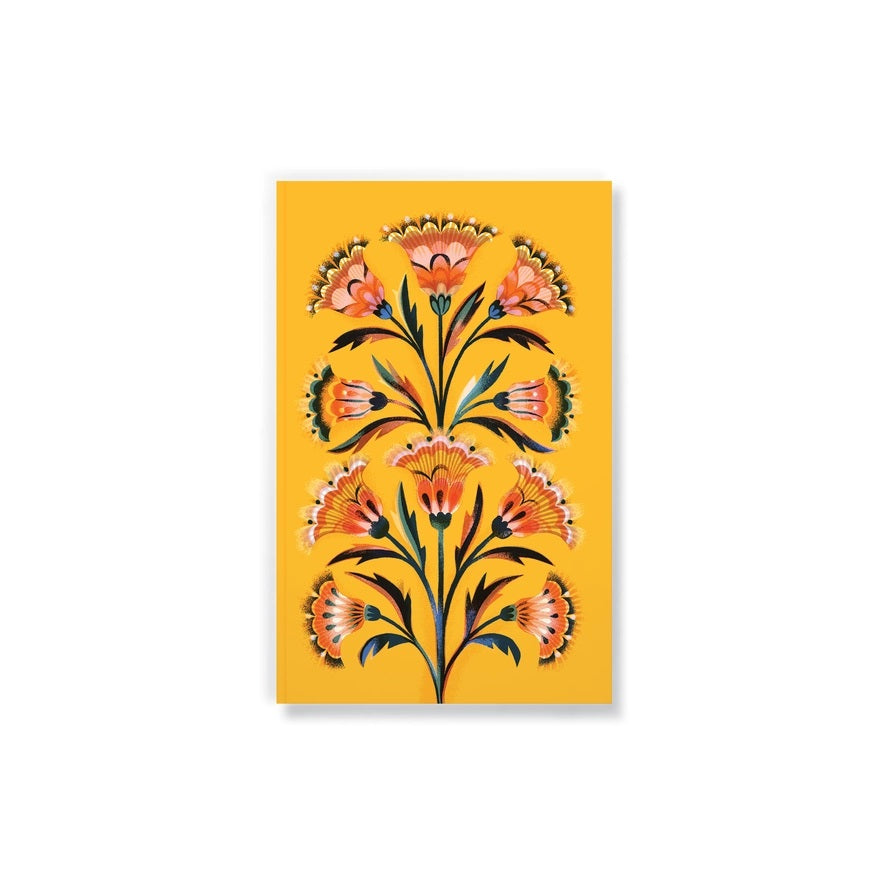 Golden Floral Notebook