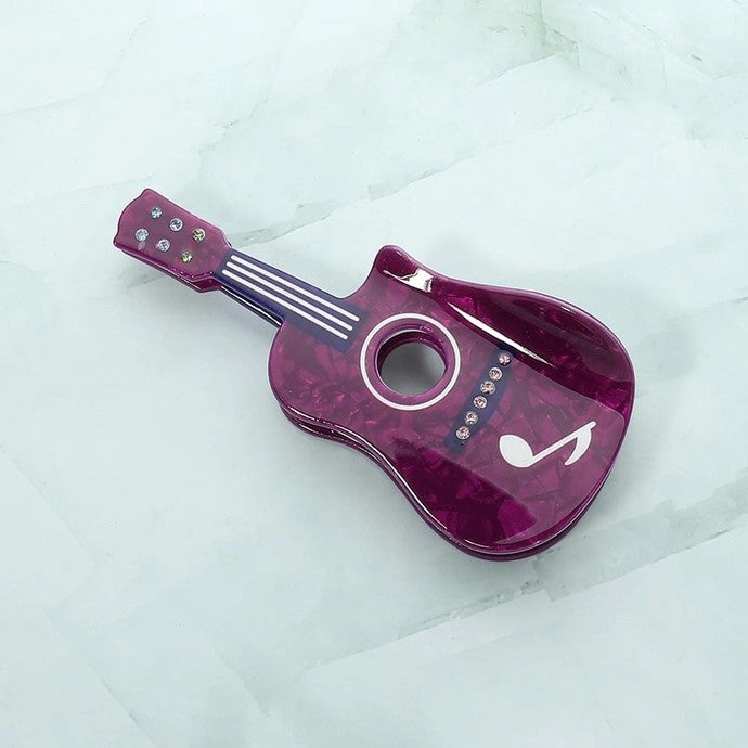 Guitar Hair Claw Clip