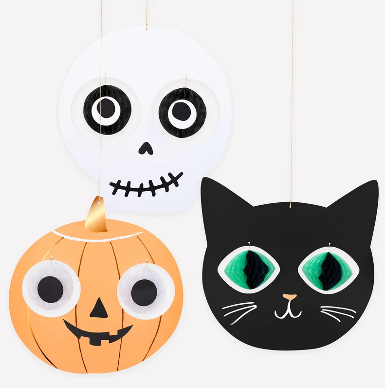 Halloween Hanging Heads Decorations 3 Pack