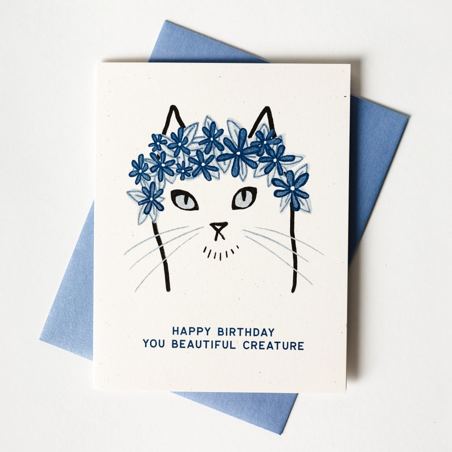 Card Happy Birthday You Beautiful Creature