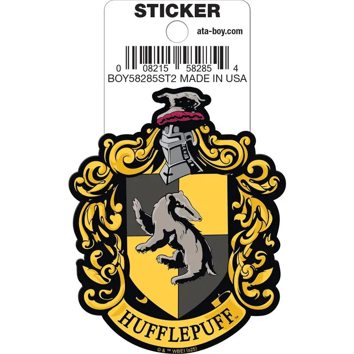 Harry Potter Hufflepuff Crest Die Cut Sticker