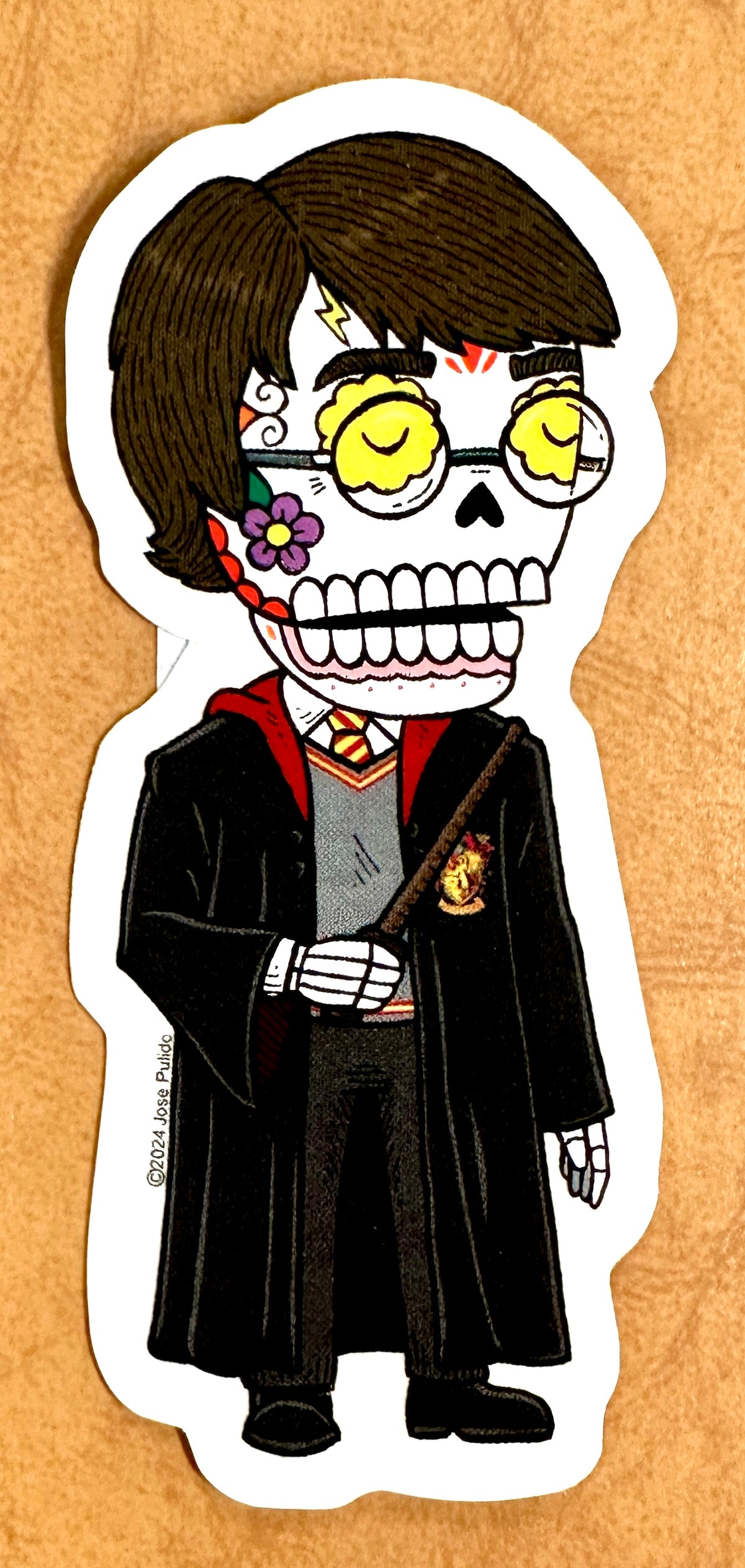 Harry Potter Sugar Skull Sticker