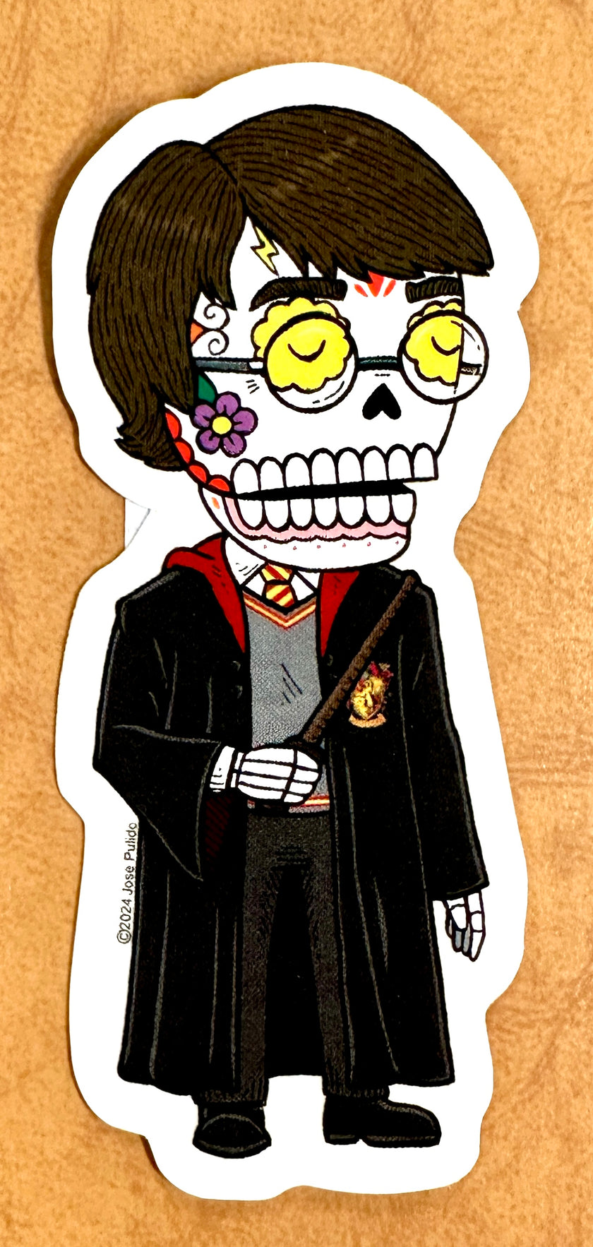 Harry Potter Sugar Skull Sticker