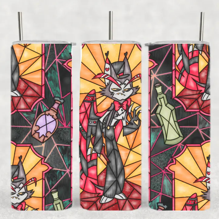 Hazbin Hotel Stained Glass Tumbler Husk 20 oz