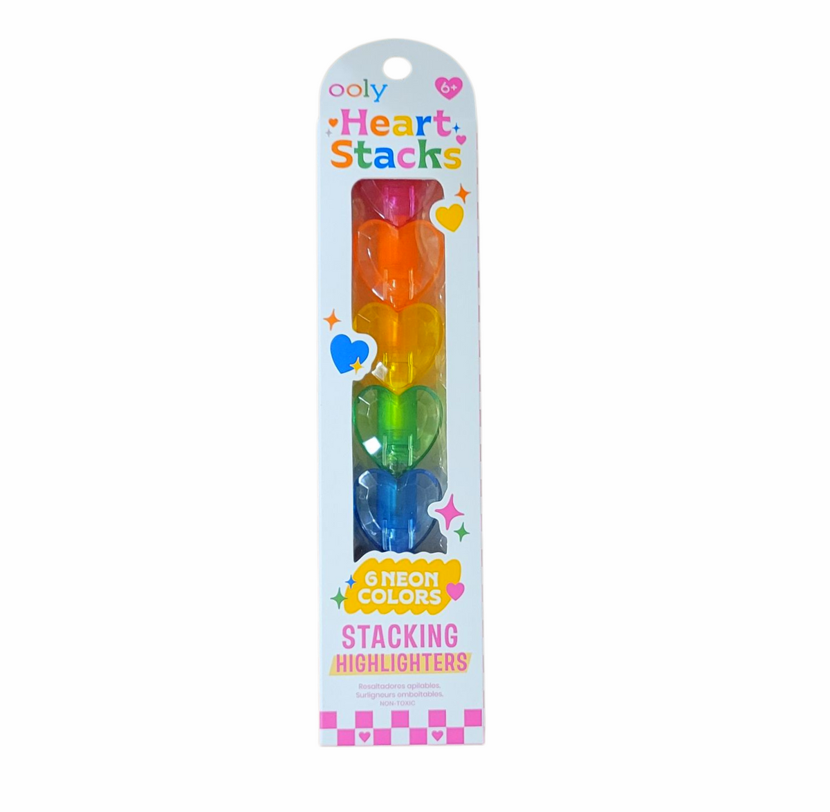 Heart Stacks Neon Stacking Highlighters