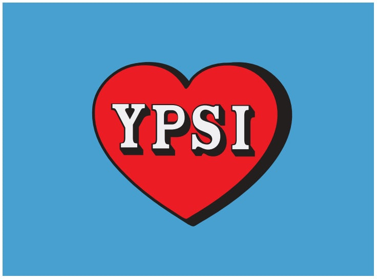 Big Pin Heart Ypsi