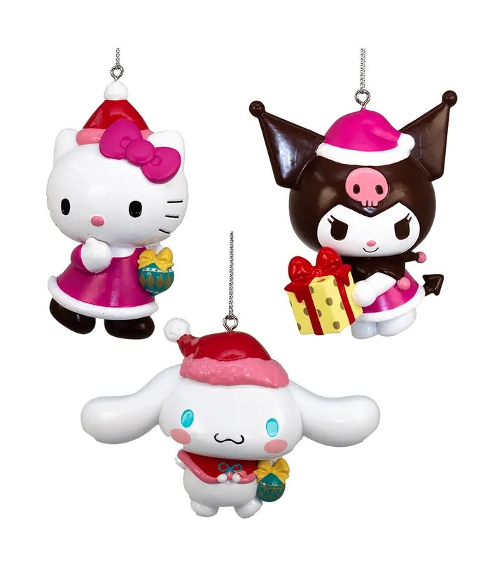 Hello Kitty, Cinnamoroll, OR Kuromi Ornament 3.5"