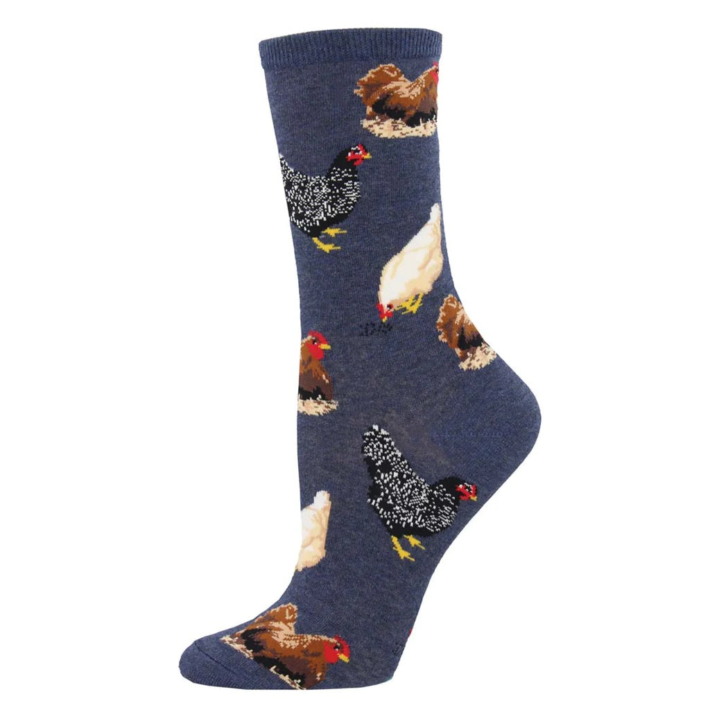 Hen House Women's Crew Socks Denim
