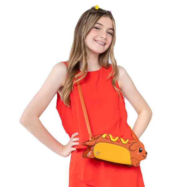 Dachshund Hot Dog Crossbody Purse