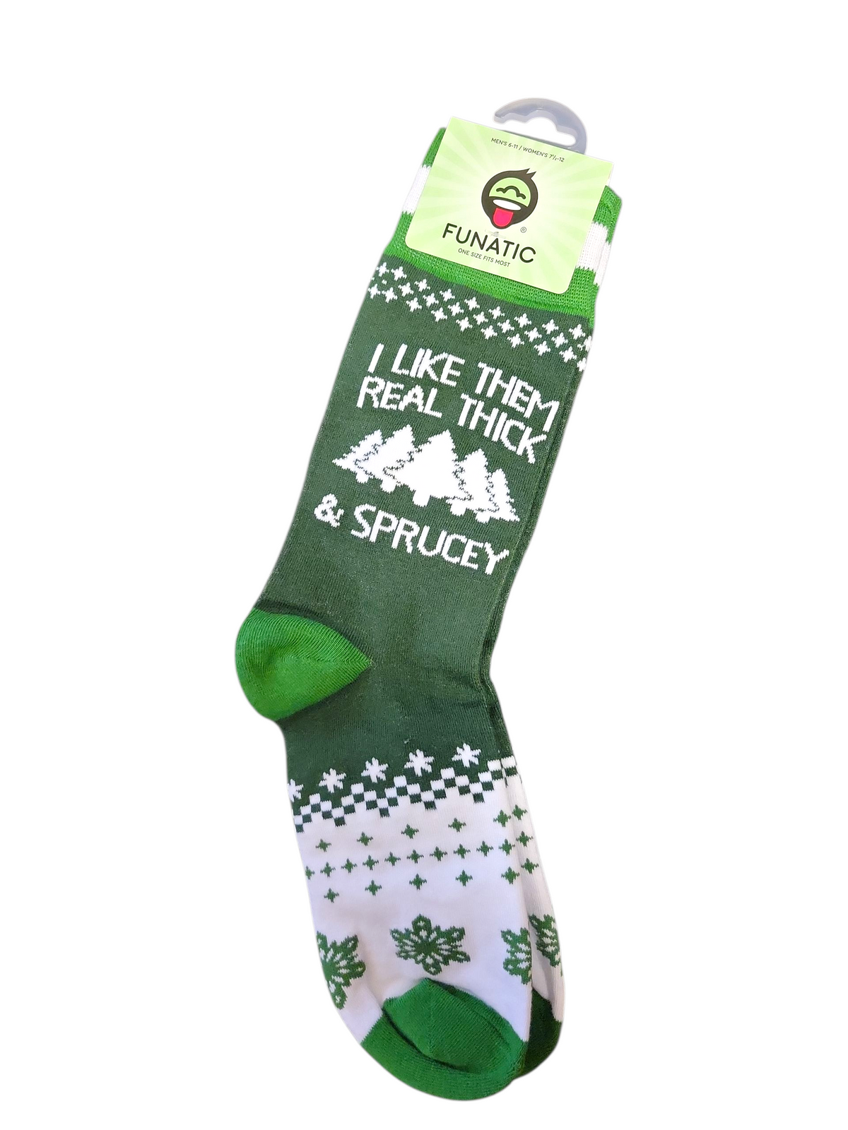 I Like Them Real Thick And Sprucey Socks Green