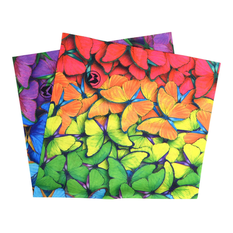 Infinity Rainbow Butterflies Bandana Full Size