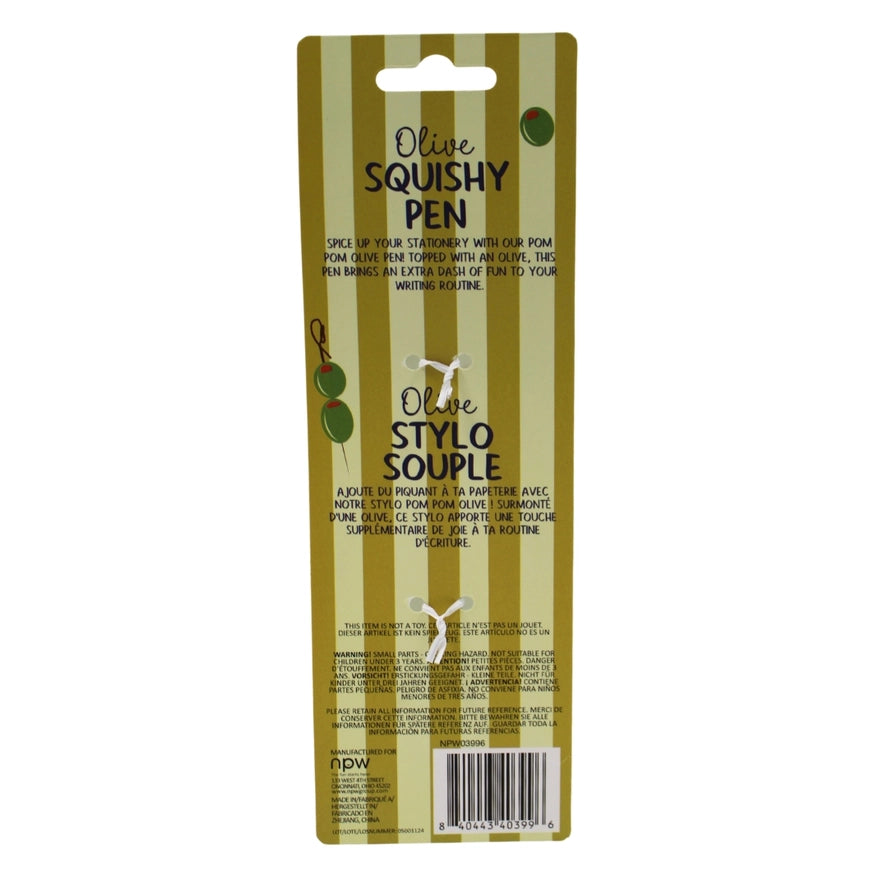 Italian Summer Olive Squishy Pen