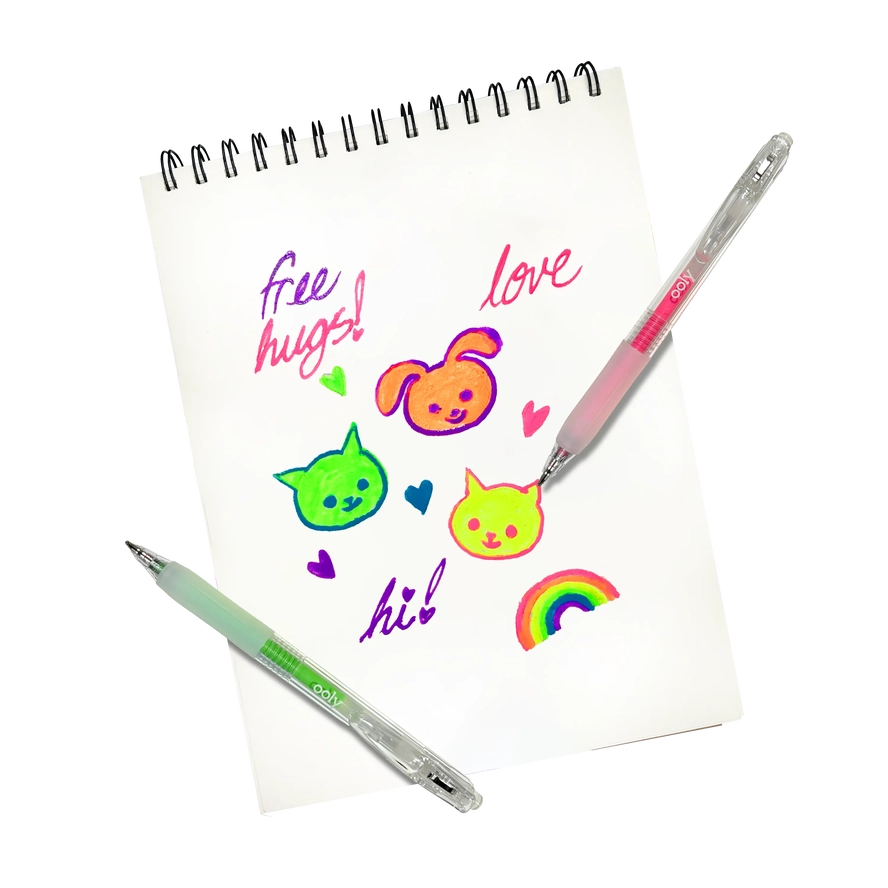 Jelly Gloss 6 Neon Deco Gel Pens