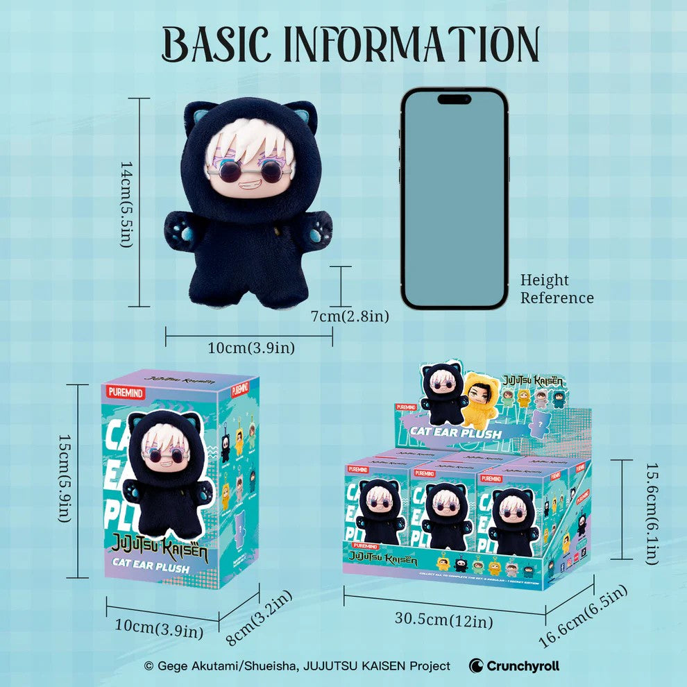 Jujutsu Kaisen Cat Ear Plush Blind Box