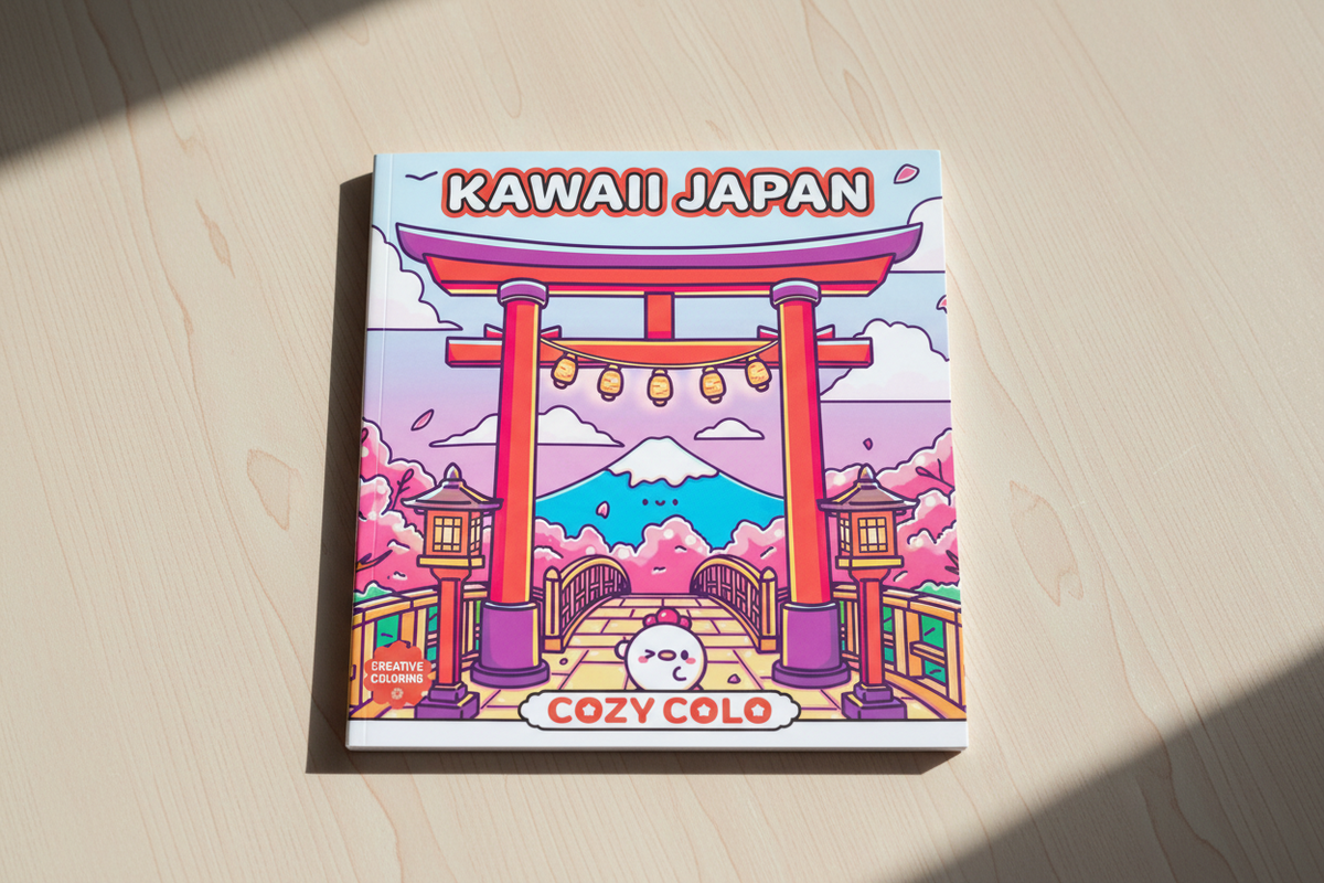 Kawaii Japan Coloring Book