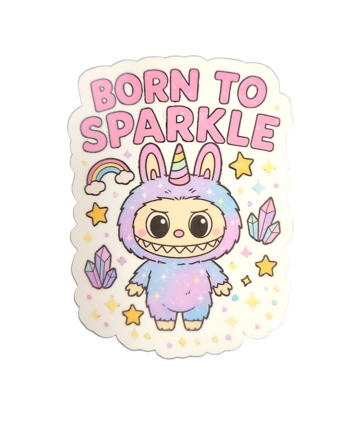 Labubu Born To Sparkle Sticker