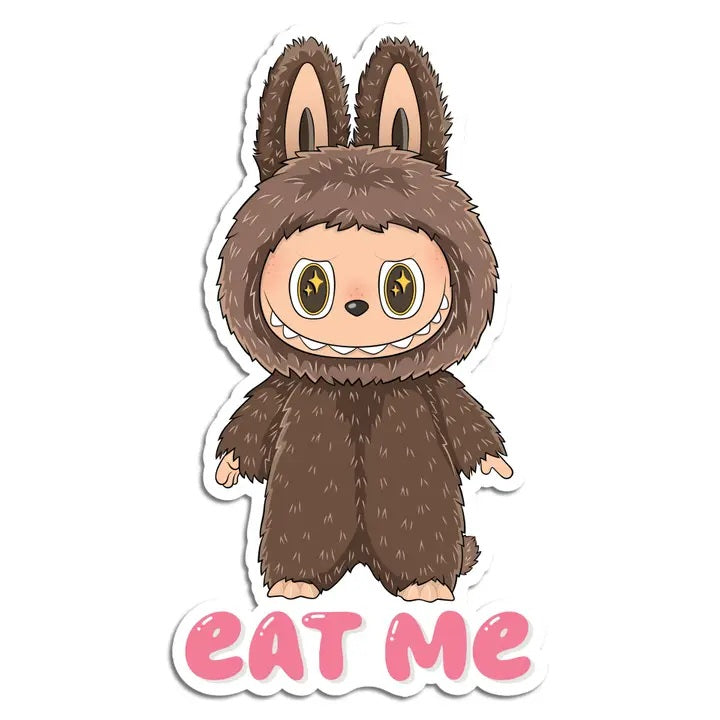Labubu Eat Me Die Cut Sticker