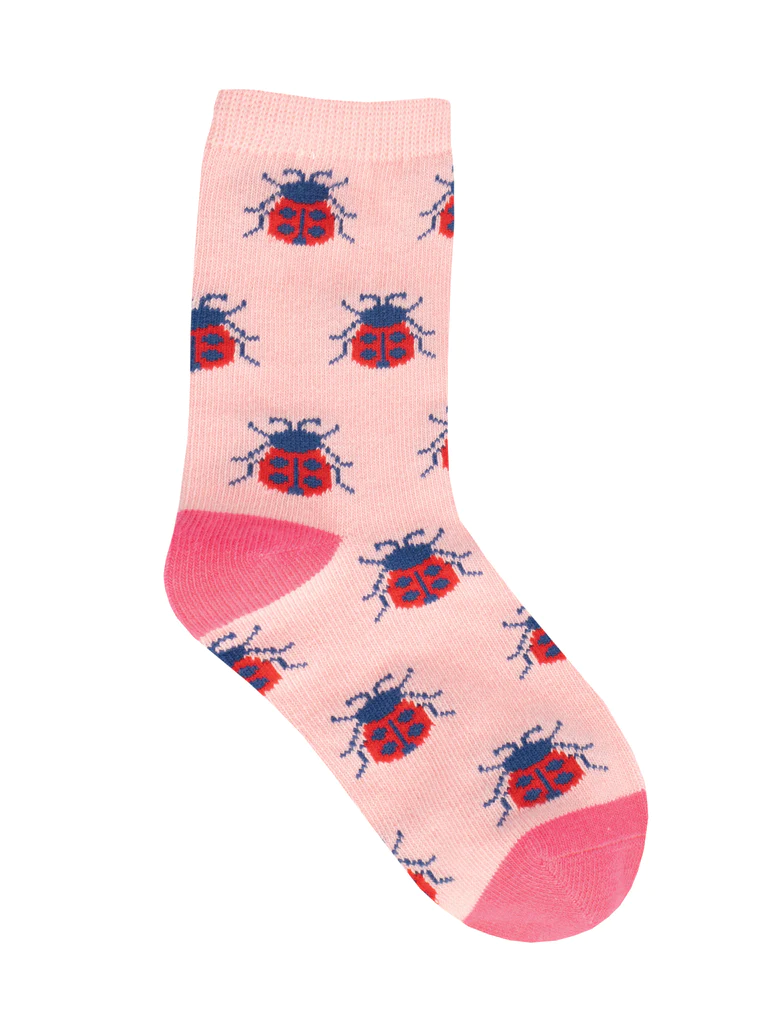 Ladybug Love Kid's Socks Pink (2-4 Years)