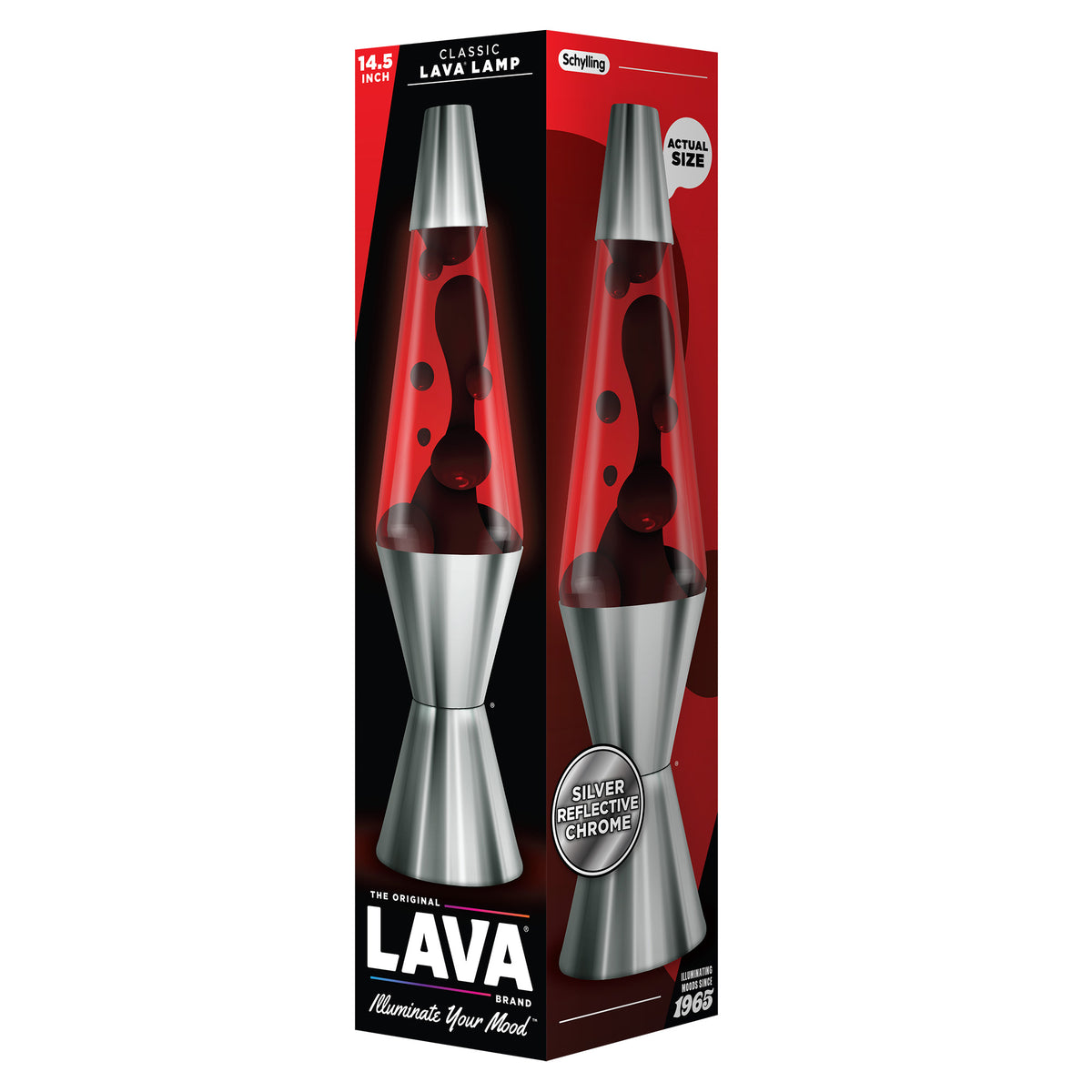 Lava Lamp Crimson Black XL 14.5"