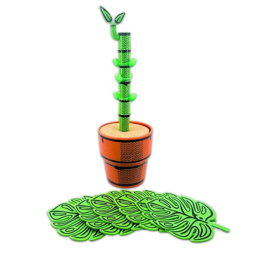 Leafy Loungers Coaster Set of 6