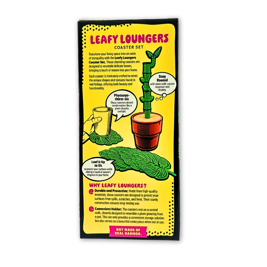 Leafy Loungers Coaster Set of 6