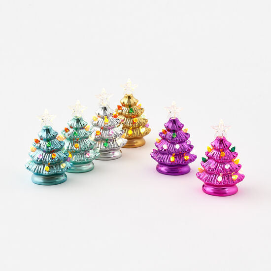 Lighted Ceramic Christmas Tree Assorted