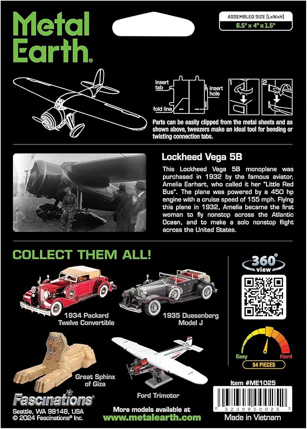 Lockheed Vega 5B Metal Model