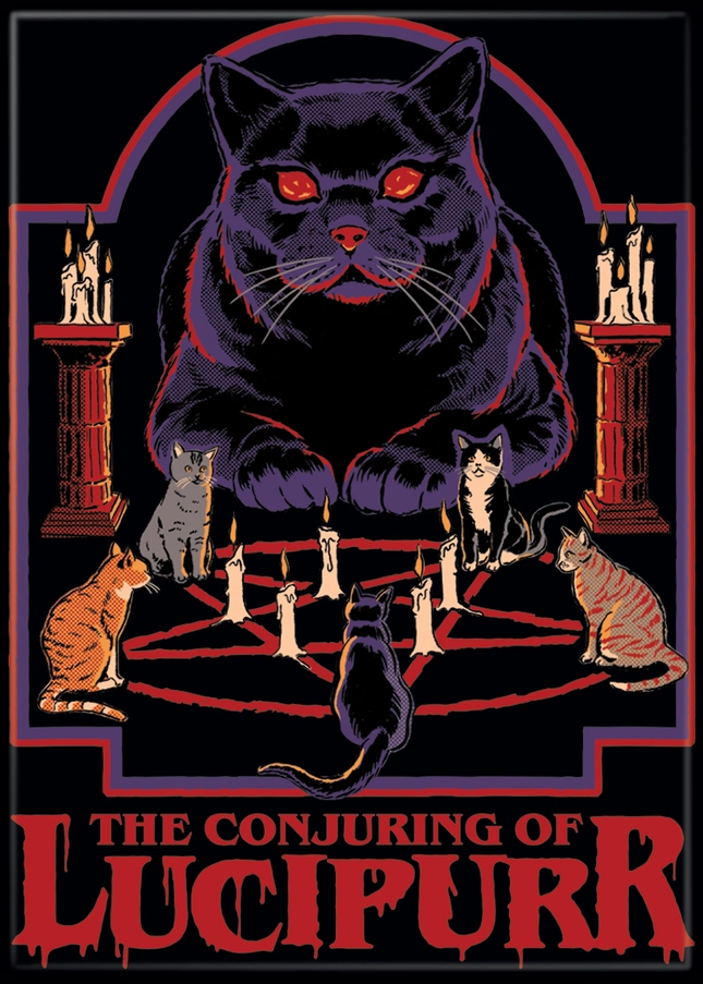 MAGNET Steven Rhodes Conjuring Lucipurr Cat